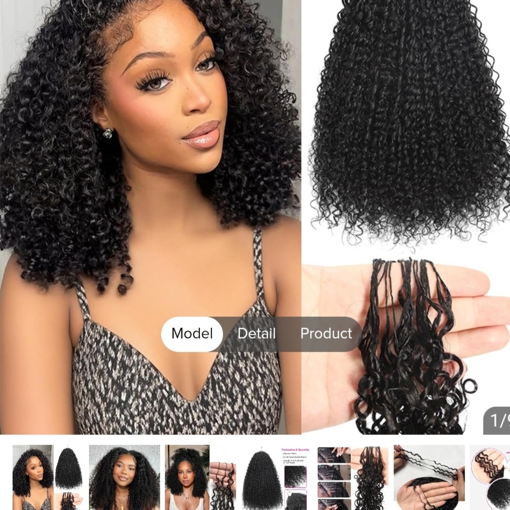 ISEE HAIR CROCHET HUMAN HAIR 14 INCHES